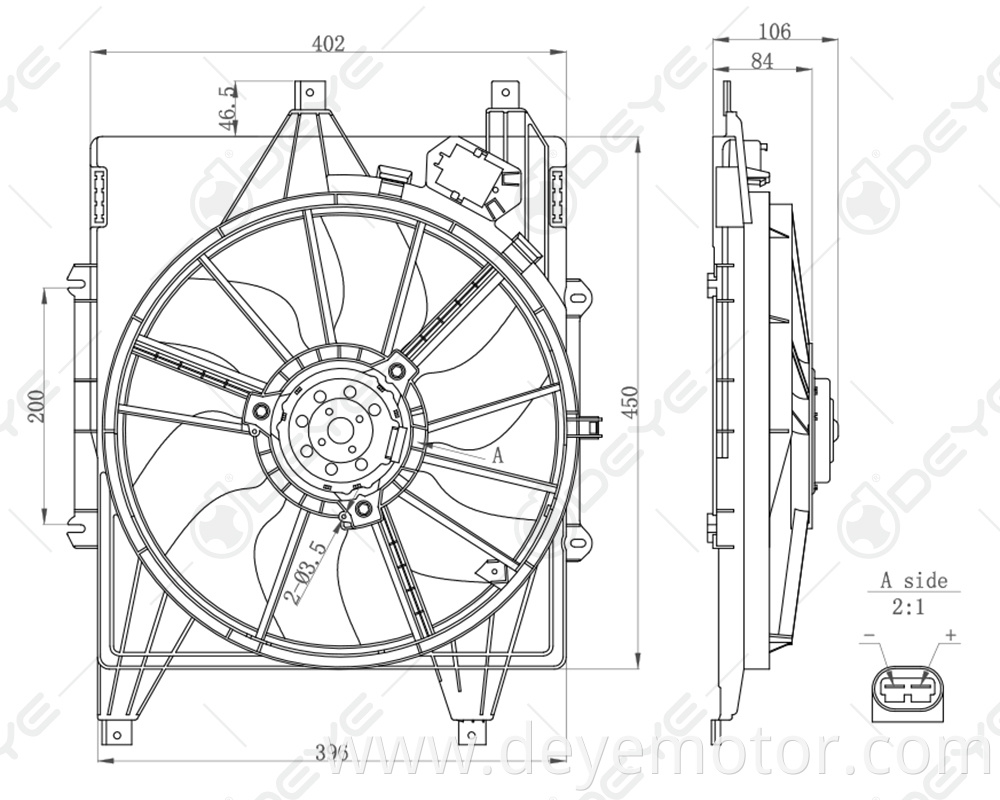 7701048284 electric radiator cooling fan motor for RENAULT CLIO